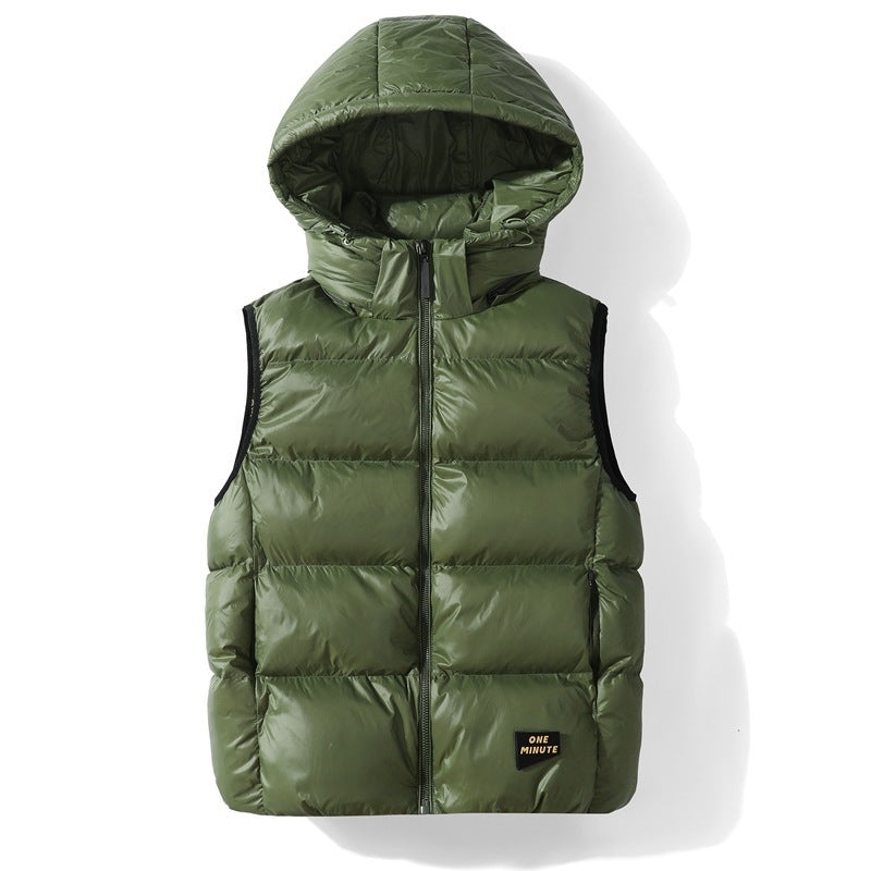 Padded Down Jacket Hooded Vest